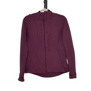 te verde Dusty Rose Zip Up Hooded Jacket Sz Small